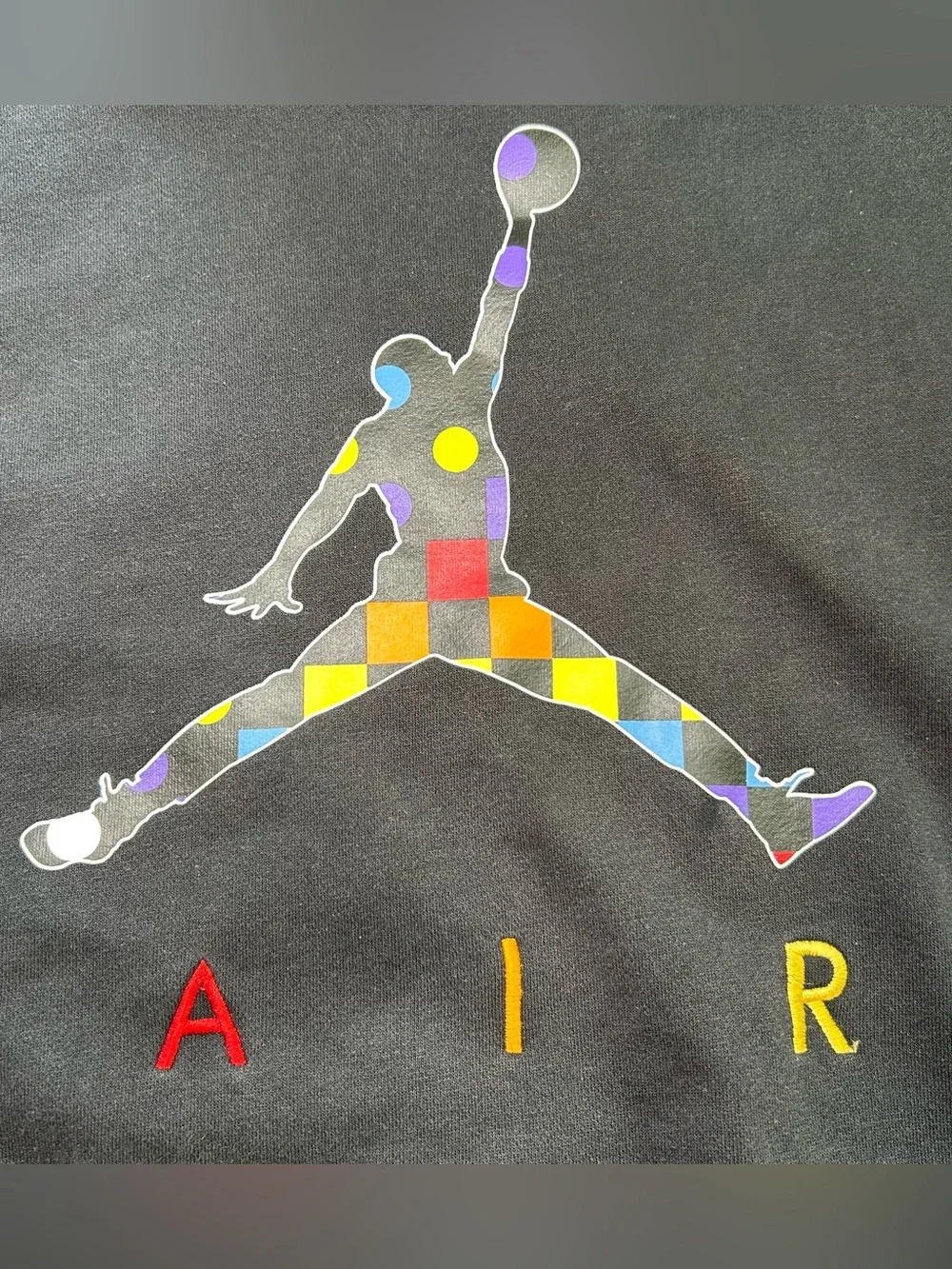 Jordan AJ3 Men's Graphic Fleece Pullover Hoodie Black Jumpman Size 3XL DD5244